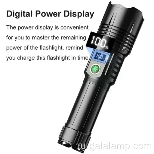 Светодиодный мощный фонарик Zoom